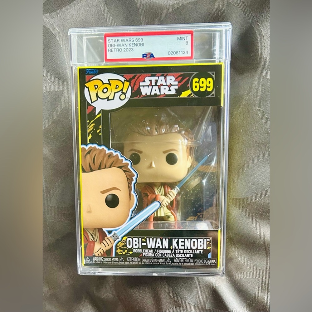 Funko Pop! 2023 Retro Star Wars Obi-Wan Kenobi Figure PSA 9!